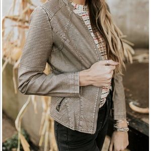 Faux Leather Bomber Moto Jacket